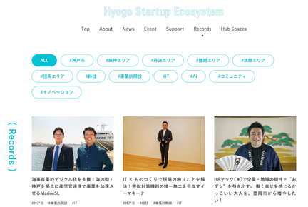 兵庫県スタートアップ支援ポータルサイト
Hyogo Startup Ecosystem